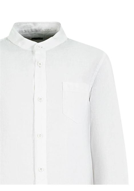 Camicia bambino bianca in lino IL GUFO | CL016L6006/CEBIANCO